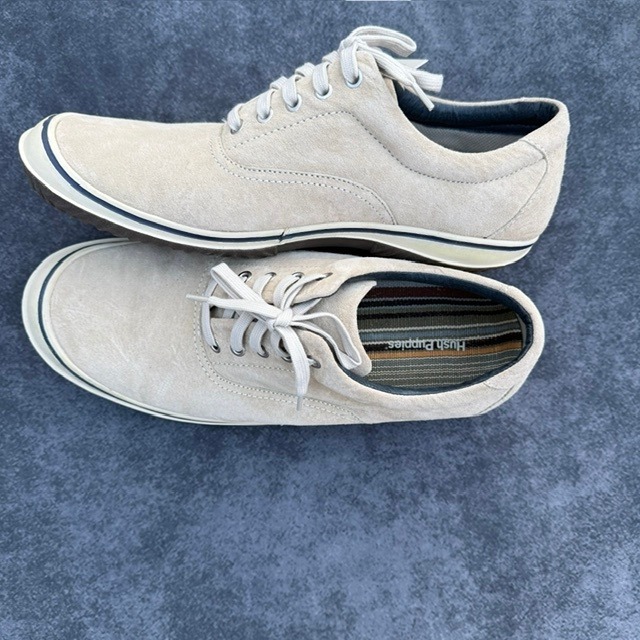 Hush Puppies New Mens Suede Sneakers Boat Shoes Preppy Academia Classic Size 12 — image 2 of 7